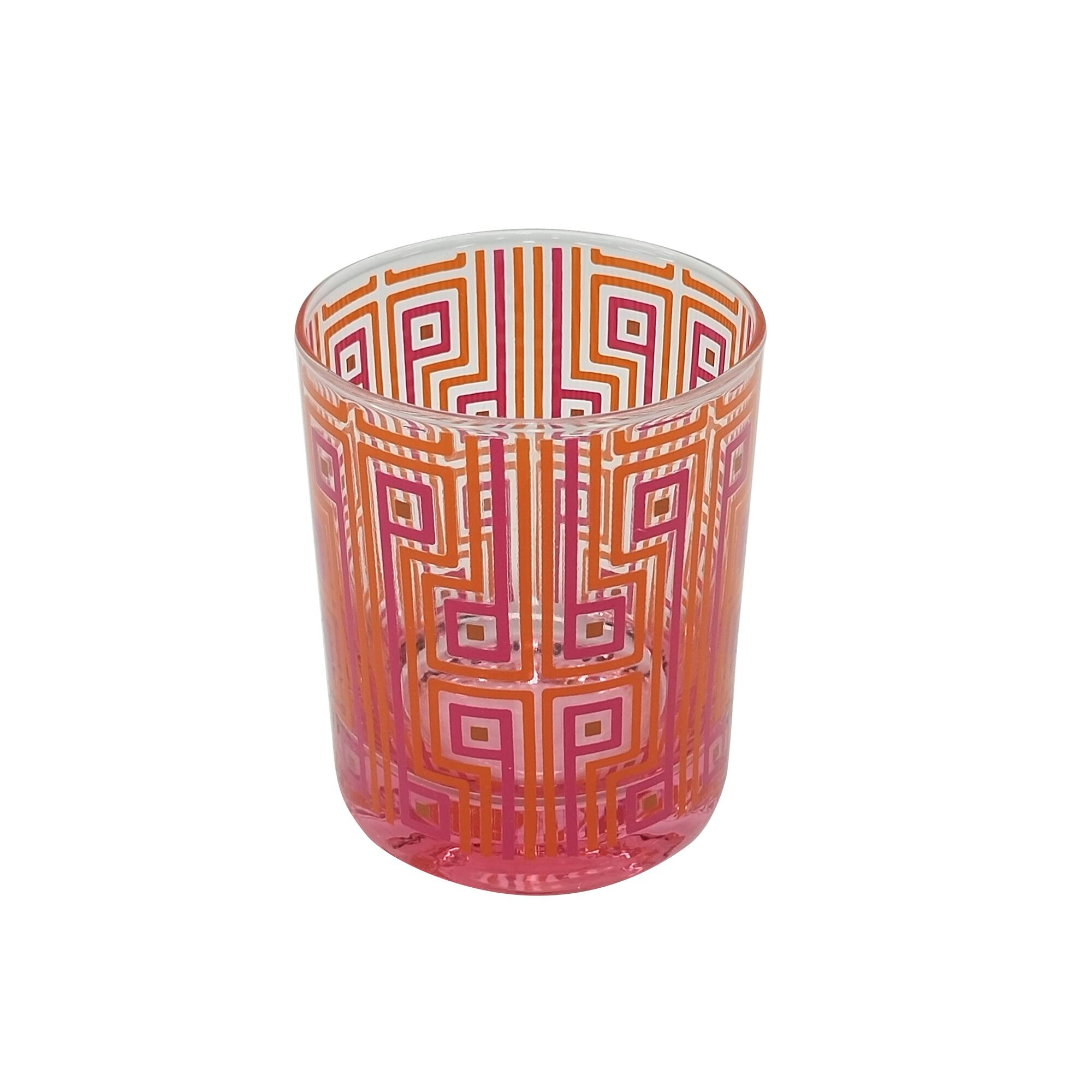 Jonathan Adler x Michaels 10.8oz. Red Geometric Glass Cup